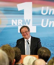 Armin Laschet von der CDU holte den Sieg. (Bild: Armando Babani/EPA (Düsseldorf, 14. Mai 2017))
