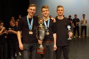 Die Sieger der Kategorie «Percussion Ensemble». (Bild: ZVG)