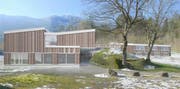 Das Projekt «Alpensteinbock» des Luzerner Planungsteams Marques. (Bild: Visualisierung PD)