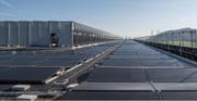 die stärkste solare Powerfassade F. Hoffmann-La Roche in Kaiseraugst AG. (Bild: PD)