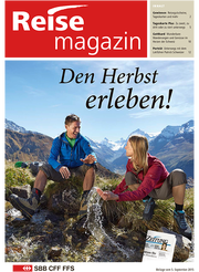 Das SBB Reisemagazin erhalten Sie kostenlos an allen Bahnhöfen der Zentralschweiz.