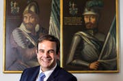 Gerhard Pfister, hier noch nicht Präsident der CVP Schweiz, anlässlich der Dreikönigskonferenz der Zuger CVP. (Bild: Alexandra Wey / Keystone)