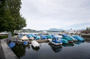 Der Bootshafen beim Inseli ist als möglicher Standort für die Salle Modulable im Gespräch. (Bild: Manuela Jans / Neue LZ)