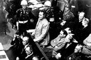 Hermann Göring (stehend) war einer der angeklagten Nazis beim ersten Nürnberger Prozess. (Bild: Keystone)