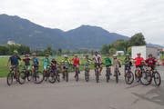 Die Rad- und Rollsportgruppe. (Bild: PD/Bildungs- und Kulturdirektion Uri)