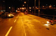 Blick auf die Unfallstelle. (Bild Luzerner Polizei)