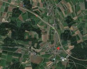 Die Schüsse sind in der Gemeinde Knutwil im Ortsteil St. Erhard (siehe Markierung) gefallen. (Bild: Google Maps)