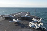Szene auf dem Flugzeugträger «USS Dwight D. Eisenhower». (Bild: PD)
