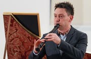 Virtuosität pur: Flötist Maurice Steger. (Bild: Philipp Schmidli (7. Januar 2017))
