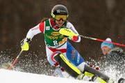 Wendy Holdener landete auf Platz 6. (Bild: EPA/ANTONIO BAT)