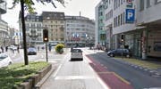 Hier beim Löwenplatz ereignete sich die Kollision zwischen einem Rollerfahrer und einem Linienbus. (Bild: Google Maps)