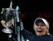 Caroline Wozniacki. (Bild: Wallace Woon/EPA (Singapore, 29. Oktober 2017))