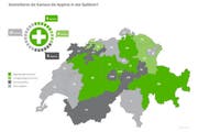 Die Übersicht der Hygienekontrollen in Schweizer Spitälern. (Bild: pd)