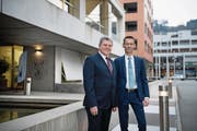 Sie stehen am 4. März zur Wahl: Guido Müller (links, SVP) und Ruedi Mazenauer (FDP). (Bild: Corinne Glanzmann (Ebikon, 15. Januar 2018))