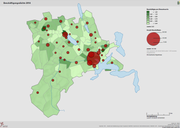 Kantonale Beschäftigungsdichte 2014. (Bild: zvg/LUSTAT)
