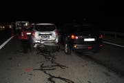 Der Unfall ereignete sich auf der A14. (Bild: Zuger Polizei)
