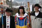 Nüsslervater Moritz Inderbitzin, Kurt Küttel und Paul Rickenbacher (von links). (Bild Nadia Reichlin/Neue SZ)