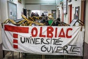 Studenten protestierten bereits Ende März im Universitätsgebäude in der Pariser Rue de Tolbiac. (Bild: Lucas Barioulet/Keystone (Paris, 29. März 2018))