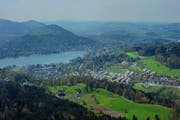 Blick von oben auf die Stadt und Region Luzern. (Bild Boris Bürgisser/Neue LZ)