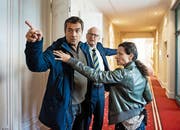 Liz Ritschard (Delia Mayer, rechts) und Reto Flückiger (Stefan Gubser, links). (Bild: SRF)