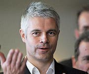 Neuer Chef der französischen Konservativen: Laurent Wauquiez (42). Bild: Bob Edme/Keystone (Bild: Bob Edme/Keystone)