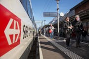 Am neuen Kantonsbahnhof Altdorf halten mit der Neat bis zu sechs Züge täglich. (Bild: SBB/Gian Veitl)