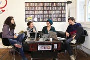 Diese vier Frauen stehen hinter Queer Office (von links): Yasemin Salman, Aurelia Meier, Corinne Imbach und Kathy Bajaria. (Bild: PD)