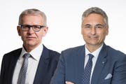 Die CVP-Politiker Nationalrat Leo Müller (links) und Regierungsrat Guido Graf. (Bilder: PD/Archiv LZ)