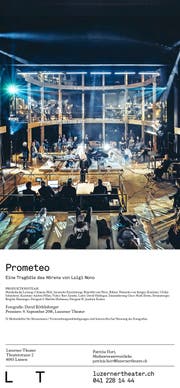 Das Luzerner Theater wartet ab heute mit einer besonderen Bühne auf – als Vorbild dient ein Theater aus London. (Bild: Luzerner Theater/David Röthlisberger)