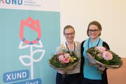 Celine Hess (rechts) und Julia Ming (links) haben sich für die SwissSkills 2018 qualifiziert. (Bild: PD)