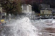 Föhnsturm in Brunnen. (Archivbild Neue SZ)