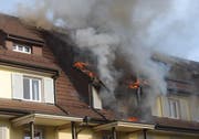 Die Brandursache ist noch unbekannt. (Bild: Luzerner Polizei (Luzern, 24. Oktober 2017))