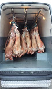 Über eine Tonne Lammfleisch wollte der Niederländer über die Grenze schaffen. (Bild: PD)