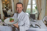 Thunfisch-Sashimi, angerichtet von Hugues Blanchard, Küchenchef des Restaurants Olivo im Casino Luzern. (Bild: Boris Bürgisser / Neue LZ)