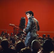 Elvis’ triumphales Comeback nach Jahren ohne Konzert im US-Fernsehen 1968. (Bild: Frank Carroll/Getty (Burbank, 27. Juni 1968))
