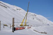 Die Unfallstelle auf dem Oberalppass. (Bild: Urs Hanhart)