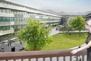 Ein Gebäude des Siegerprojekts «Pilatus», das ab Anfang 2013 in der Feldbreite gebaut werden soll. (Bild: PD)