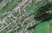Der Kreisel Sagen in Ebikon. (Karte mapsearch.ch)