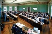 Der Zuger Kantonsrat dürfte noch dieses Jahr über das Projekt «Finanzen 2019» entscheiden.Bild: Stefan Kaiser (Zug, 22. Februar 2018) (Bild: Stefan Kaiser (Zug, 22. Februar 2018))