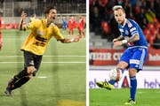 Shkelqim Demhasaj (links) hat einen Vertrag beim FC Luzern unterschrieben, Markus Neumayr verlässt den FCL in Richtung Türkei. (Bilder: Keystone)