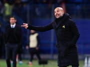 Pep Guardiola trifft mit Manchester City auf den FC Basel (Bild: KEYSTONE/EPA/SERGEY DOLZHENKO)