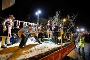 Schwingersujet in der Fasnacht in Menzingen. (Bild: Christof Borner-Keller)