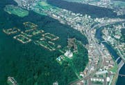 Eine der Visionen: Die Waldresidenz Gütsch ist ein Entwurf für die Urbanisierung eines Waldstücks in unmittelbarer Nähe des Stadtzentrums von Luzern. (Bild pd)