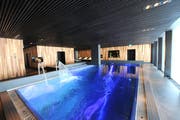 Der Spa-Bereich im neuen Hotel auf der Frutt. (Bild: Eveline Beerkircher/Neue LZ)