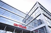 Die Fassade des OC-Oerlikon-Hauptsitzes in Pfäffikon. (Bild pd)