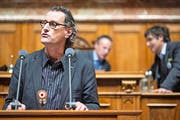Der Aargauer Nationalrat Geri Müller während einer Debatte in der letzten Wintersession. (Bild: Keystone/Alessandro della Valle)