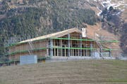 Das Golfclubhaus in Andermatt soll im Sommer 2015 eröffnet werden. (Bild PD)