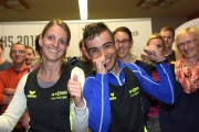 Die beiden Führenden in der Gesamtwertung Daniela Matter und Pedro Carvalho Cardoso. (Bild: PD)
