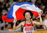 Ihr droht eine lebenslange Sperre: Maria Sawinowa, die 800-m-Goldmedaillengewinnerin der Olympischen Spiele 2012 in London. (Bild: AP Photo/Kin Cheung)