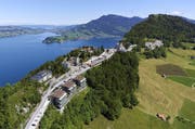 Das Bürgenstock-Resort aus der Vogelperspektive. (Bild: Bürgenstock Hotels / Fotoagentur Aura)